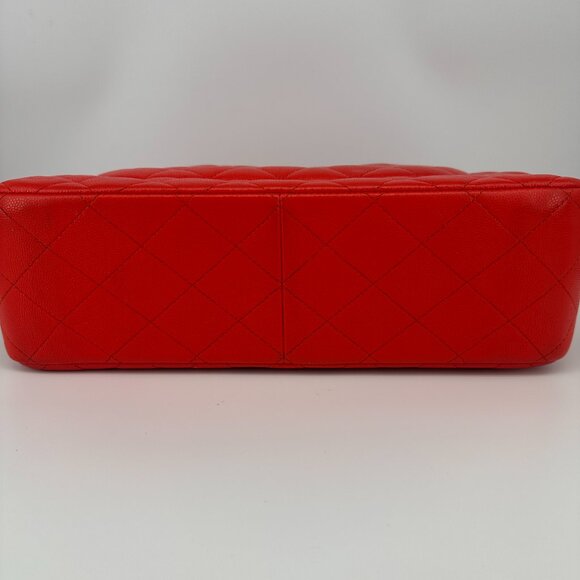 Chanel Red Medium Quilted Lambskin Flap Bag - Picture 3 of 9